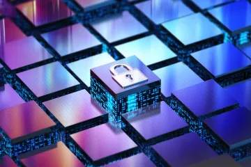 Information blocks protected with lock and key.