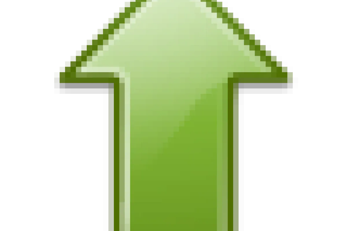 Arrow pointing up.